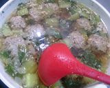 とうふと肉団子の明太子風食べるスープ作り方3写真