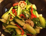 ♡青梗菜の野菜炒め作り方4写真