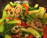 ♡青梗菜の野菜炒め作り方5写真