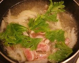 セロリとベーコンの和風スープ作り方5写真