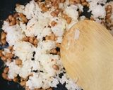 ポン酢で簡単！納豆チーズ炒飯作り方5写真