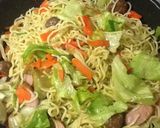 モチモチミートボール焼きそば作り方3写真