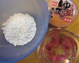❀さくら白玉あずき❀作り方1写真
