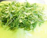 みずなのガーリック炒め作り方1写真
