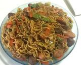 モチモチミートボール焼きそば作り方6写真