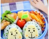 彩りごはんdeゴリラ君おにぎり！キャラ弁作り方3写真