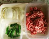 牛肉とたまねぎの煮もの作り方1写真