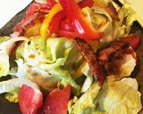 彩り野菜とベーコンの和風サラダ作り方5写真