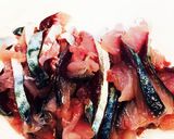 簡単激ウマ♡真サバの胡麻ユッケ風作り方1写真