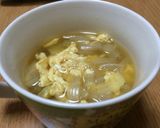 材料3つ！玉ねぎと卵のコンソメスープ作り方6写真