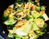 簡単なチンゲン菜と玉子のバター炒め作り方6写真