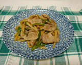 たけのこと豚肉のオイスターソース炒め作り方6写真