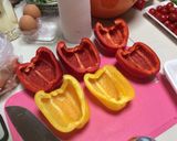 パプリカの肉詰め作り方2写真