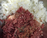 玉ねぎ目玉焼き乗せ♡みたらし蓮根バーグ♡作り方3写真