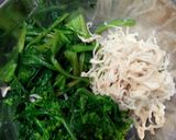 菜の花とほうれん草のシャキシャキお浸し作り方1写真