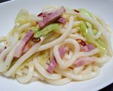 ゆず香る♪ おうどんペペロンチーノ作り方5写真