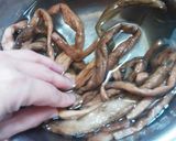 家庭の味♪芋がら(ずいき)の煮物☆作り方4写真