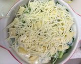チコリとホウレンソウのベーコングラタン作り方8写真