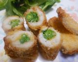 鮪　菜の花とえんどう豆のロールカツ作り方3写真
