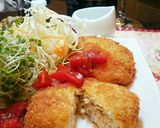 春キャベツが主役✾ヘルシー鶏胸肉メンチ作り方5写真
