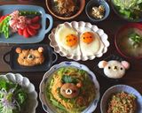 キャラ弁に＊カツやフライでリラックマ＊作り方4写真
