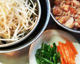 鶏もも肉とピリ辛もやし炒め❢作り方1写真
