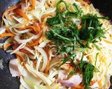 ゆずと大葉が香る、簡単焼きビーフン作り方5写真
