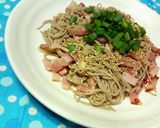 余り蕎麦で☆和風ソバペペロンチーノ♪♪作り方3写真
