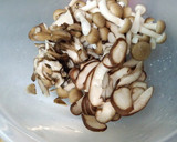 揚げ鶏のきのこみぞれ(大根おろし)あん作り方2写真