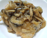 揚げ鶏のきのこみぞれ(大根おろし)あん作り方7写真