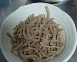 ベーコンきんぴら作り方1写真