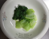 青梗菜の白身あんかけ 簡単作り方1写真