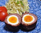 焼き縮みが少ない ☆ スコッチエッグ作り方6写真
