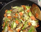 食が進む！野菜とミンチのソースカレー炒め作り方3写真