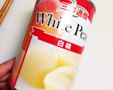 離乳食初期▷桃のペースト（桃缶）作り方1写真