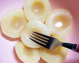 離乳食初期▷桃のペースト（桃缶）作り方3写真
