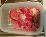 砂ずりと水菜の和風パスタ作り方1写真