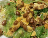 簡単！レタスと納豆とチーズの卵炒め作り方4写真