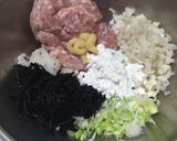 簡単！鶏ひき肉の蓮根ひじきハンバーグ作り方3写真