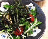 水菜とひじきのサラダ作り方4写真