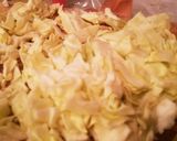 鶏とキャベツとチーズのパスタ作り方2写真