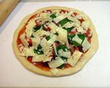 簡単ピザミックスで美味しいマルゲリータ♪作り方3写真