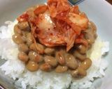 お夜食に☆納豆キムチまろやかご飯作り方3写真