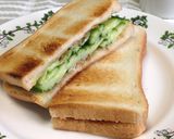 金山寺味噌ときゅうりのサンドイッチ作り方5写真