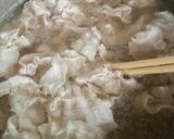 ほうれん草と豚肉のスープ作り方3写真
