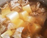 ほうれん草と豚肉のスープ作り方4写真