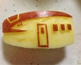 スーパーこまちのりんごの飾り切り☆作り方5写真