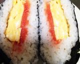皆んな大好き具材！明太出汁巻きおにぎらず作り方5写真