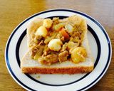 目玉焼き＆カレートースト♪作り方1写真