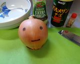 最速のレンジで丸ごと玉ねぎ焼き作り方1写真